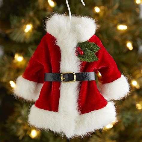Santa Coat On A Hanger Ornament Christmas Ornaments Christmas