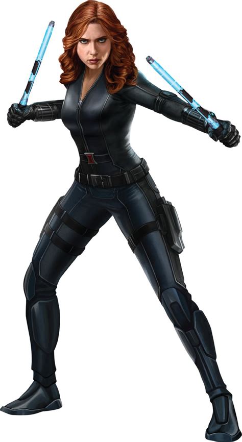 Female Avengers Art Captain America Civil War Black Widow 01 PNG