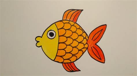 วาด รูป ปลา ง่ายๆ สวย ๆ สอนวาดรูปปลาแบบง่าย ๆ Drawing A Fish Easy