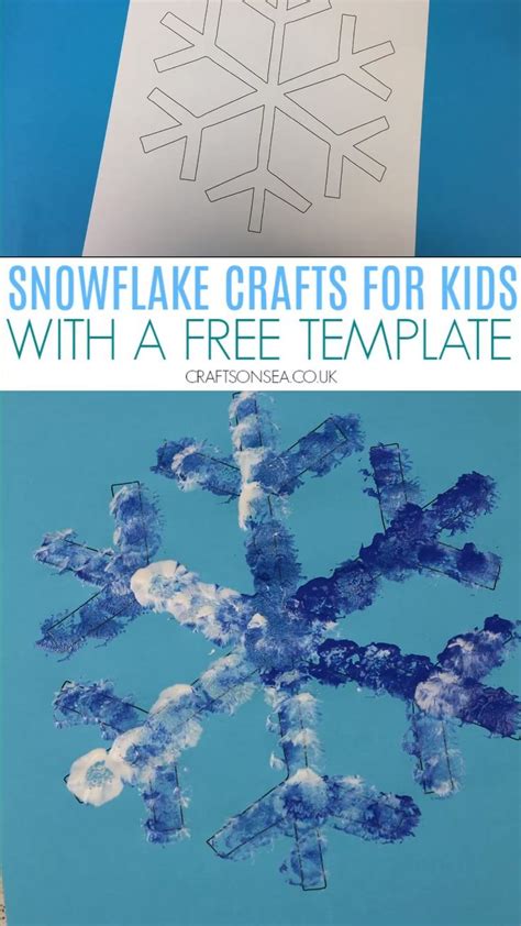 4 Easy Snowflake Crafts For Kids Uses Free Template Video Video