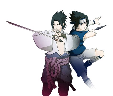 Young Sasuke Old Sasuke Render Naruto Mobile By Maxiuchiha22 On