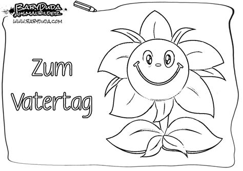 Ausmalbilder zum Vatertag - Malvorlagen kostenlos | BabyDuda » Malbuch