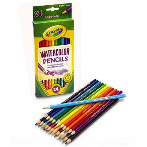 Crayola 24ct Watercolor Colored Pencils 1 Pack Assorted Ebay