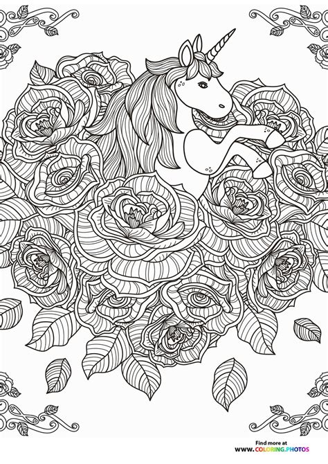Printable Unicorn Coloring Pages For Adults Listingmyte