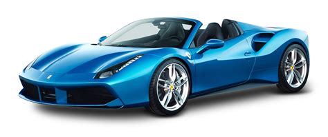 Download Blue Ferrari 488 Spider Car Png Image For Free