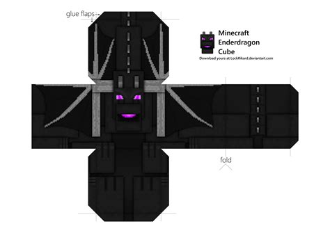 Enderdragon Papercraft Paper Crafts Dragon Wings Minecraft Crafts