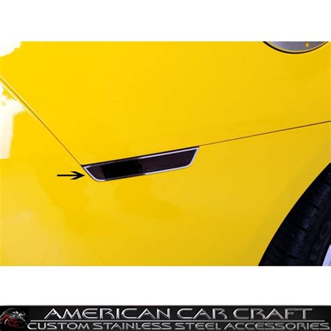 Camaro Side Marker Blackout Kit Wpolished Or Brushed Trim Rings 8pc