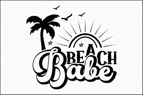 Beach Babe Svg Graphic By Calligraphic · Creative Fabrica