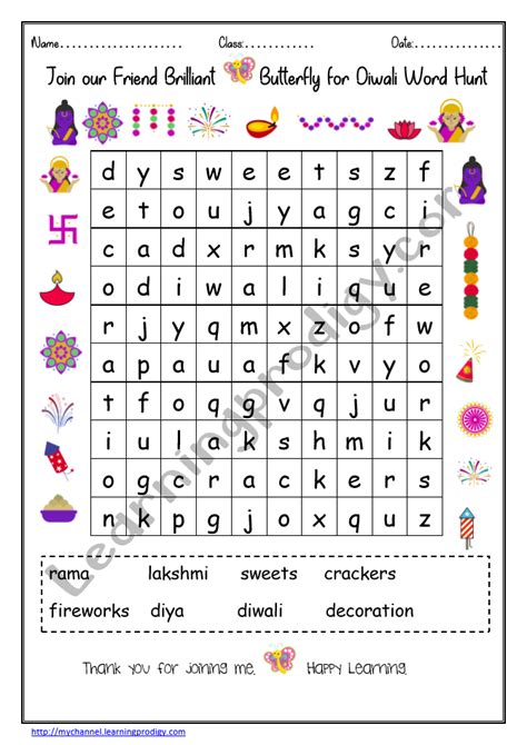 Colorful Diwali Worksheets For Preschoolersdiwali Theme Worksheets For