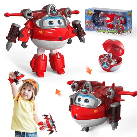 Super Wings S6 Inches Transforming Jett Ball Iron Power Robots