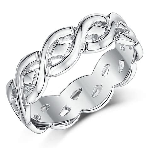 Don't worry if your ring doesn't carry a uk hallmark, our testing methods are extremely accurate and i have a mens gold wedding band. 6mm 9ct white gold celtic wedding ring - Celtic Rings at ...