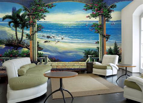 Ocean View Pr1813 Wall Mural Full Size Large Wall Murals The Mural Store