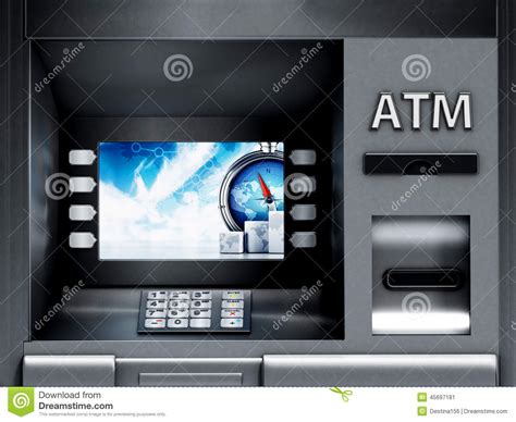 Atm Automated Teller Machine Stock Illustration Illustration Of