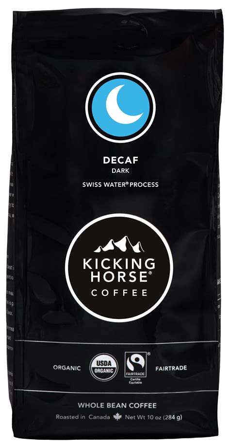 Kicking Horse Coffee Decaf Dark Roast Whole Bean Coffee 10 Oz
