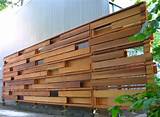 Modern Wood Fencing Pictures