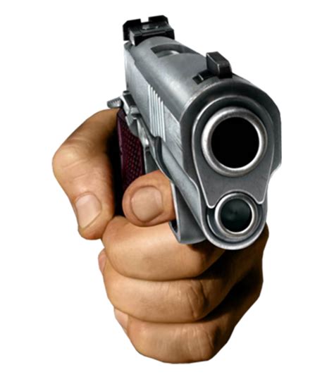 Hand Pointing A Gun Template Transparent Png Hand Pointing A Gun Know Your Meme