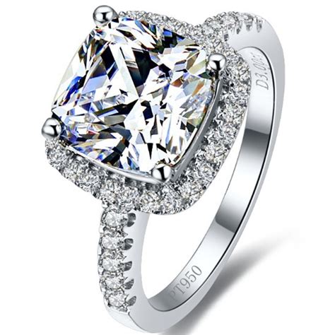 Online engagement ring stores are able to hold a much larger inventory than their brick and mortar counterparts. Hot sale 3 Carat Cushion Cut Cushion Synthetic Diamonds ...