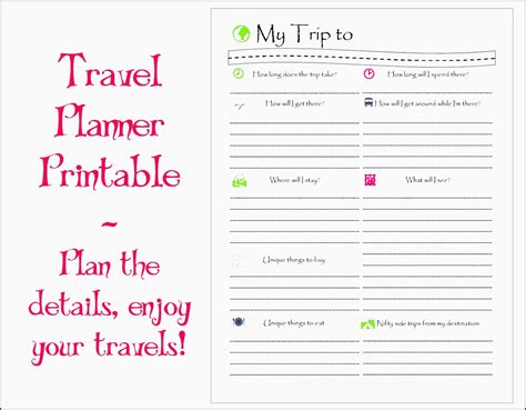 8 Travel Plan For Free Sampletemplatess Sampletemplatess