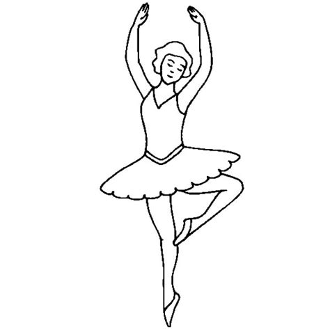 Ballerina Girl Perform Russian Ballet Coloring Pages Coloring Sky