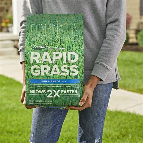 Buy Scotts Turf Builder Rapid Grass Grass Seed Sun And Shade Mix For