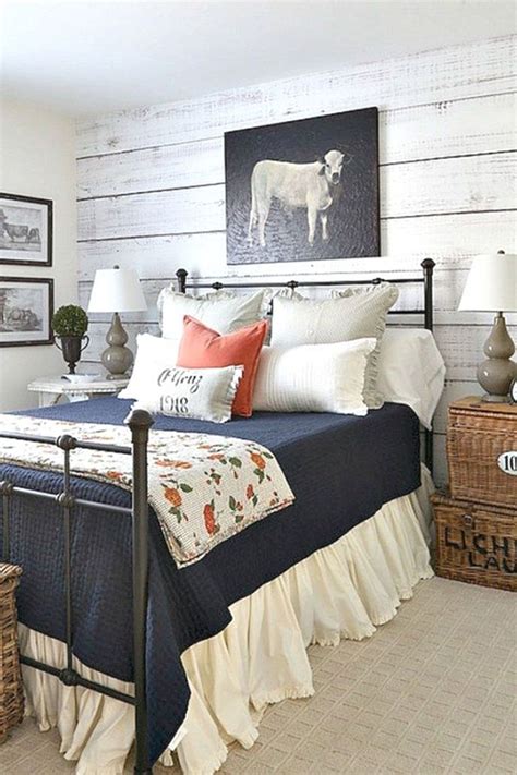 Gorgeous 50 Farmhouse Bedroom Design And Decor Ideas Rustic Master
