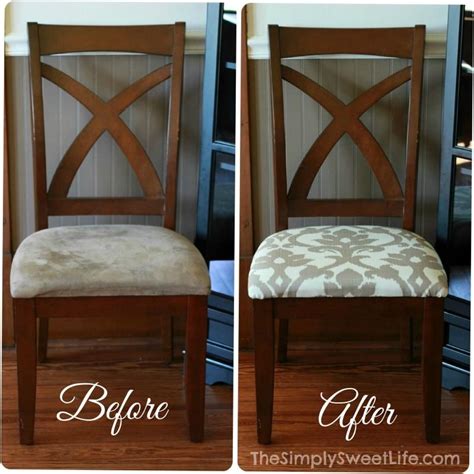 I wanted a chair that i could incorporate a bold geometric pattern into the bedroom and i have very little space for a traditional chair. How To Redo Chairs With Fabric | MyCoffeepot.Org