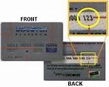 Pictures of Credit Card Verification Number