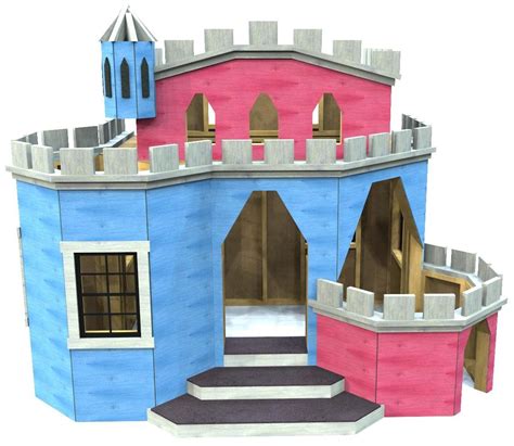 Kids castle toy castle wooden castle cardboard castle pop can crafts castle project aluminum can wooden castle toy castle handmade wooden toys wooden diy toy art chateau playmobil main image vector projects for cnc router and laser cutting. colorful indoor castle playhouse plan for girls | Play houses, Build a playhouse, Playhouse plans