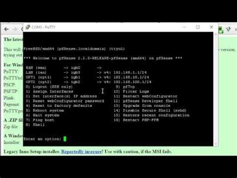 This guide assumes you already have a functional pfsense firewall i'd like to use this to create a personal vpn, when my family is on public wifi. Accessing the PFSense SG2440 Firewall from the Console ...