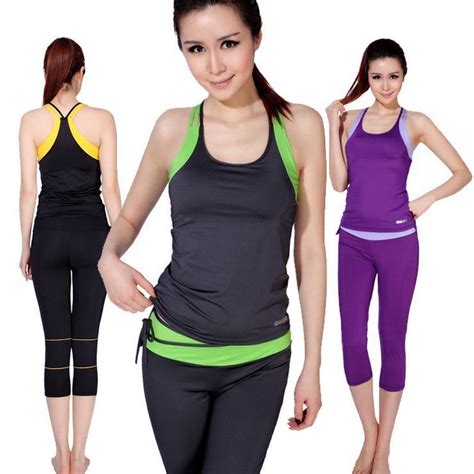 2014 Women Brand Yoga Suit Fitness Clothes Tight Running Workout
