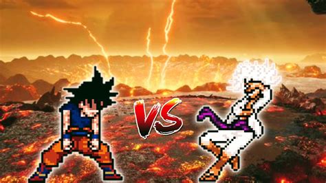 Goku Ultra Instinct Vs Luffy Gear 5 V2 In Jump Force Mugen Youtube