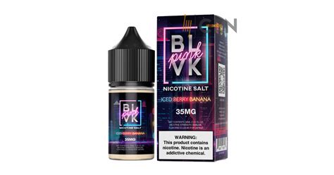 BLVK Pink Iced Berry Banana Salt 30ml BLVK CEN ONLINE