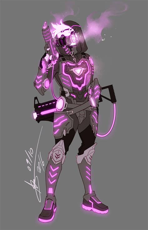 Overwatch Oc Redesign Neon By Abd Illustrates Character Design