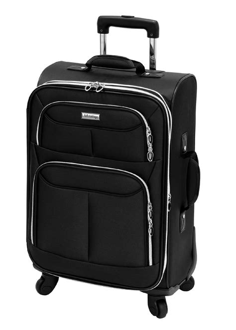 Leisure Luggage Flight 360 Collection 21in Black Upright Suitcase
