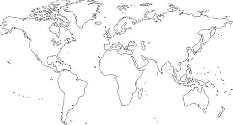 Mapa Mundi Político Para Colorir EDULEARN