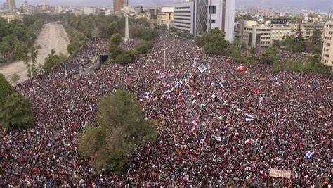 Here is one of the number conversion : 1 Million People Peacefully Protest in Chile's Capital ...