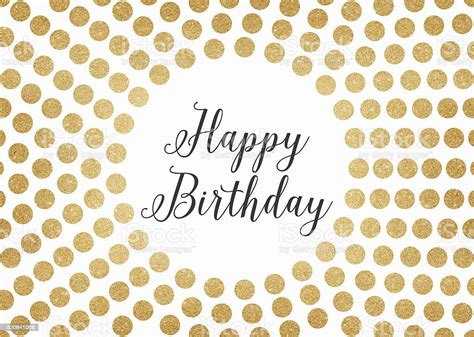 Gold Glitter Happy Birthday Background Stock Photo Download Image Now