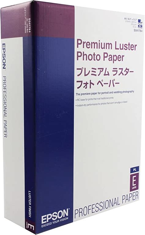 Epson S041602 Premium Luster Photo Paper A4 Size Photo