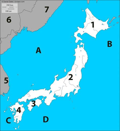 Japanese worksheets and online activities. Jungle Maps: Map Of Japan Quiz