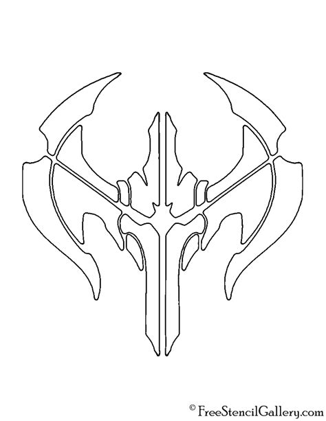 League Of Legends Noxus Crest Stencil Free Stencil Gallery