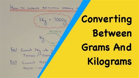 Metric Weight Conversions How To Convert Numbers From Kilograms Into