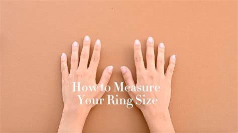How To Measure Your Ring Size Youtube
