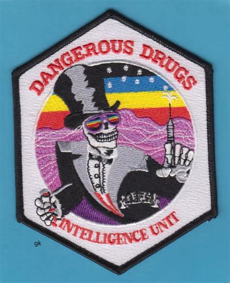 Dea Dangerous Drugs Intelligence Unit Shoulder Patch 1000 Picclick