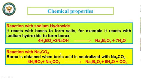 Chem Book 2 Chapter 3 Lecture 3 Boric Acids Properties