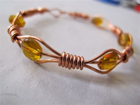 Naomi S Designs Handmade Wire Jewelry Copper Wire Wrapped Bangle