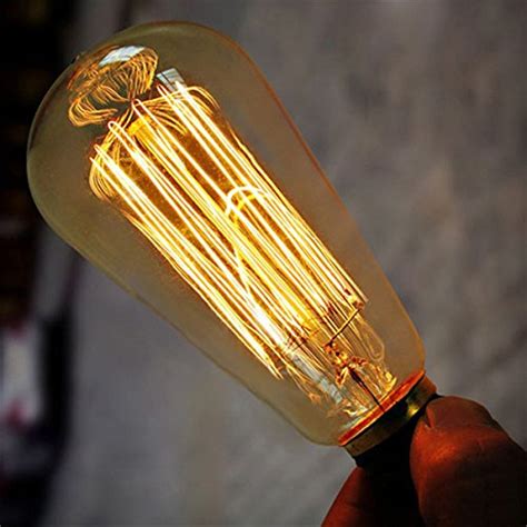 Edison Bulb E27 Squirrel Cage Light Bulb Licperron St64 60w 220v