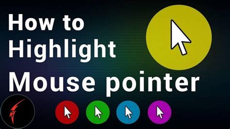 How To Highlight Mouse Pointer In Windows 10 Mouse Settings Youtube