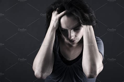 Depressed Woman Containing Depressed Woman And Closeup High Quality