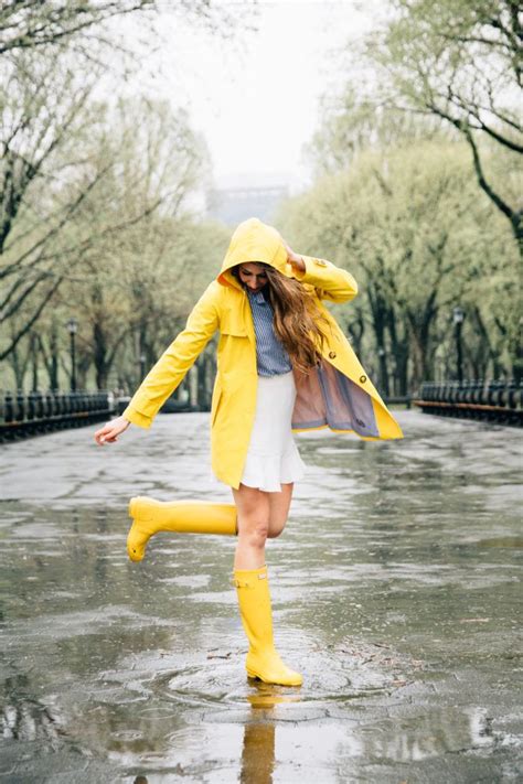 Yellow Raincoat A Slice O Pi Yellow Rain Boots Rainy Day Outfit
