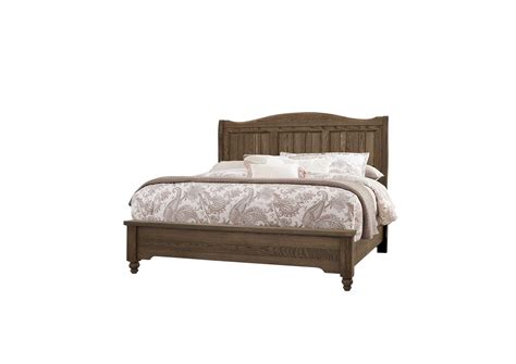 Heritage Cobblestone Oak Queen Sleigh Bed Scott S Furniture